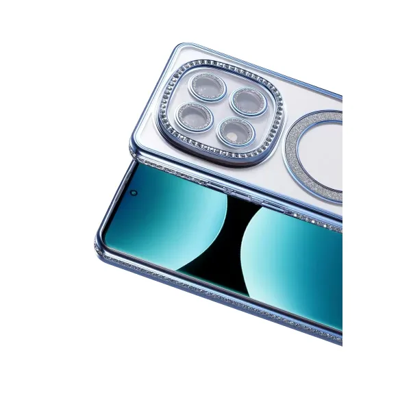 Xiaomi Redmi Note 15 Pro Plus 5g Joke Simli Magneticsafe Kılıf - Mavi