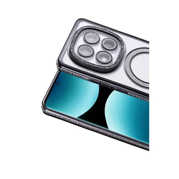 Xiaomi Redmi Note 15 Pro Plus 5g Joke Simli Magneticsafe Kılıf - Siyah