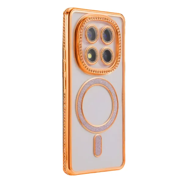 Xiaomi Redmi Note 15 Pro Plus 5g Joke Simli Magneticsafe Kılıf - Turuncu