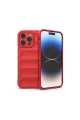 Apple İphone 16 Pro Max Kılıf Optimum Silikon - Kırmızı