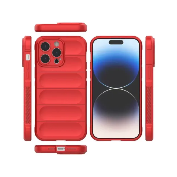 Apple İphone 16 Pro Max Kılıf Optimum Silikon - Kırmızı