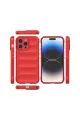 Apple İphone 16 Pro Max Kılıf Optimum Silikon - Kırmızı