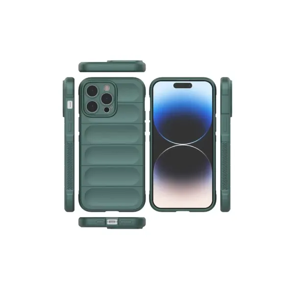 Apple İphone 16 Pro Max Kılıf Optimum Silikon - Koyu Yeşil