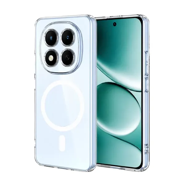 Xiaomi Redmi Note 15 Pro 5g Combo Sert Şeffaf Magsafe Kapak - Şeffaf