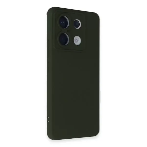 Xiaomi Redmi Note 13 Pro 5g Kılıf Nano İçi Kadife Silikon - Koyu Yeşil