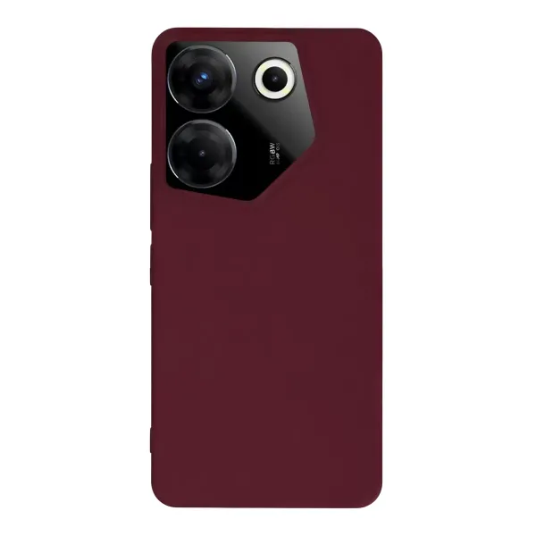 Tecno Camon 20 Pro 5g Kılıf First Silikon - Bordo