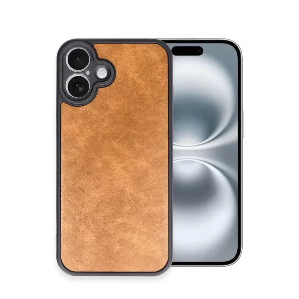 Apple İphone 16 Plus Kılıf Aras Deri Kapak - Taba