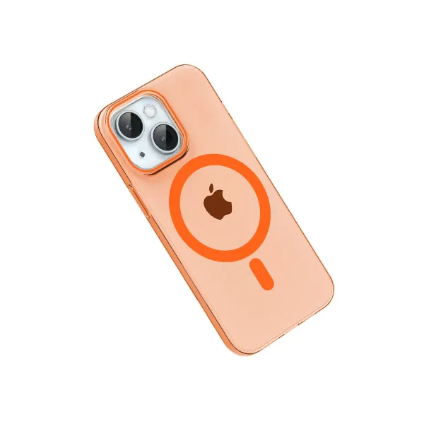 Joko Apple İphone 15 Pc Blank Magsafe Kapak - Turuncu