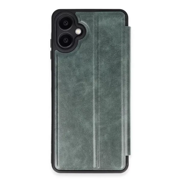 Samsung Galaxy A06 Kılıf Flip Cover - Koyu Yeşil