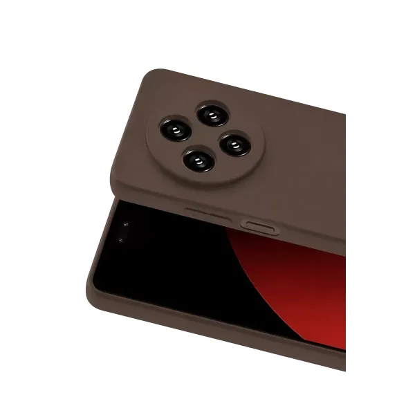 Xiaomi Redmi 14c Kılıf First Silikon - Kahverengi
