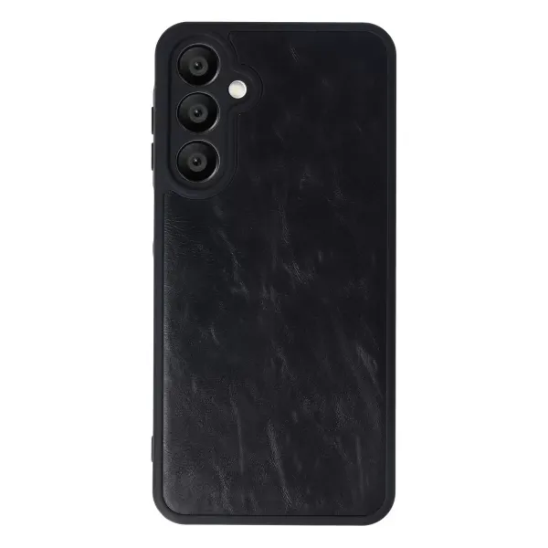 Samsung Galaxy A16 5g Kılıf Aras Deri Kapak - Siyah