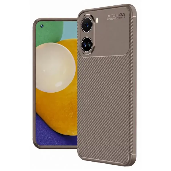 Xiaomi Poco X7 Pro Kılıf Auto Focus Karbon Kapak - Gri