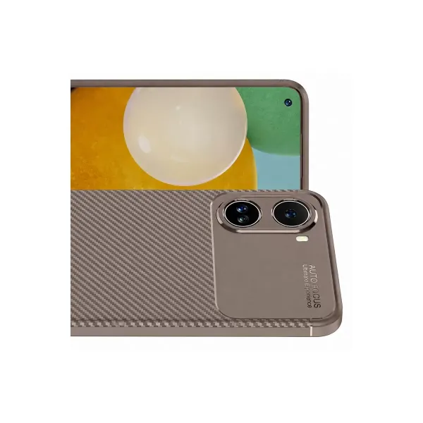 Xiaomi Poco X7 Pro Kılıf Auto Focus Karbon Kapak - Gri