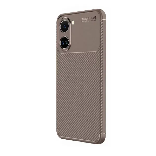 Xiaomi Poco X7 Pro Kılıf Auto Focus Karbon Kapak - Gri