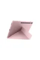 Apple İpad Pro 11 (2024) Kılıf Kalemlikli Hugo Tablet Kılıfı - Rose Gold