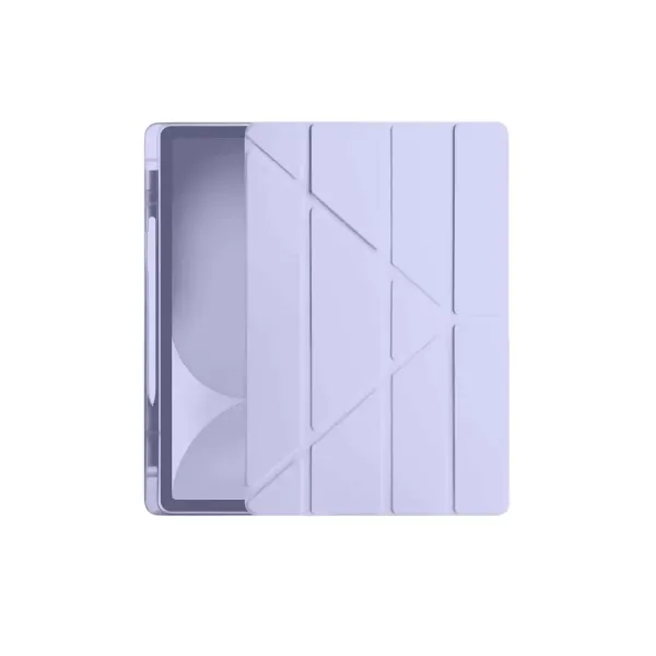 Apple İpad Pro 11 (2024) Kılıf Kalemlikli Hugo Tablet Kılıfı - Lila
