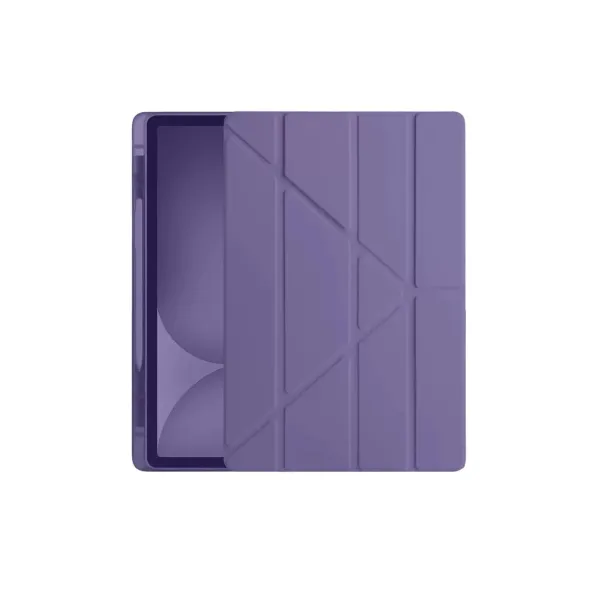 Apple İpad Pro 11 (2024) Kılıf Kalemlikli Hugo Tablet Kılıfı - Mor