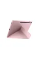 Apple İpad Pro 13 (2024) Kılıf Kalemlikli Hugo Tablet Kılıfı - Rose Gold
