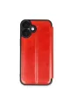Apple İphone 16 Kılıf Flip Cover - Kırmızı