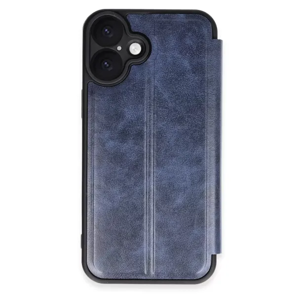 Apple İphone 16 Plus Kılıf Flip Cover - Lacivert