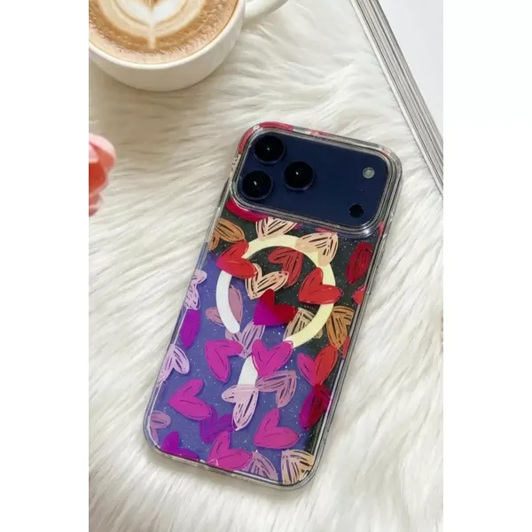 Onegif Apple İphone 17 Pro Max Desina Magsafe Kapak - Desen 6