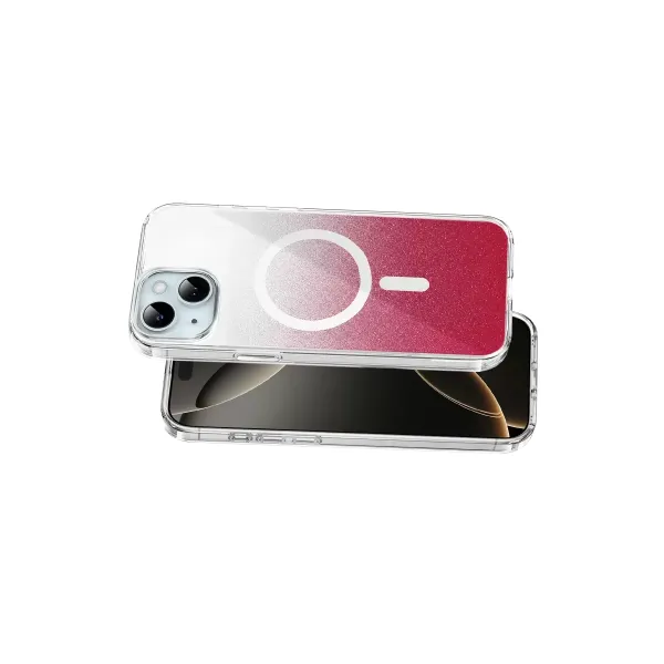 Onegif Apple İphone 15 Sora Simli Magsafe Kapak - Kırmızı
