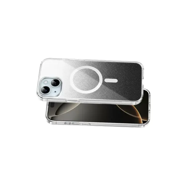 Onegif Apple İphone 15 Sora Simli Magsafe Kapak - Siyah