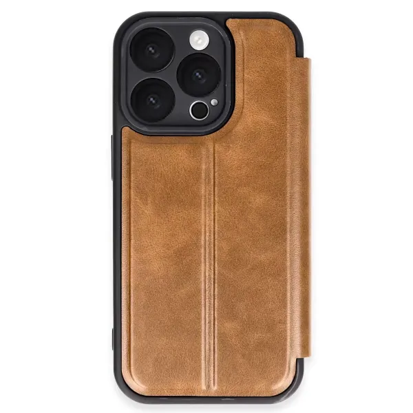 Apple İphone 16 Pro Kılıf Flip Cover - Taba