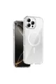 Onegif Apple İphone 16 Pro Max Sora Simli Magsafe Kapak - Beyaz