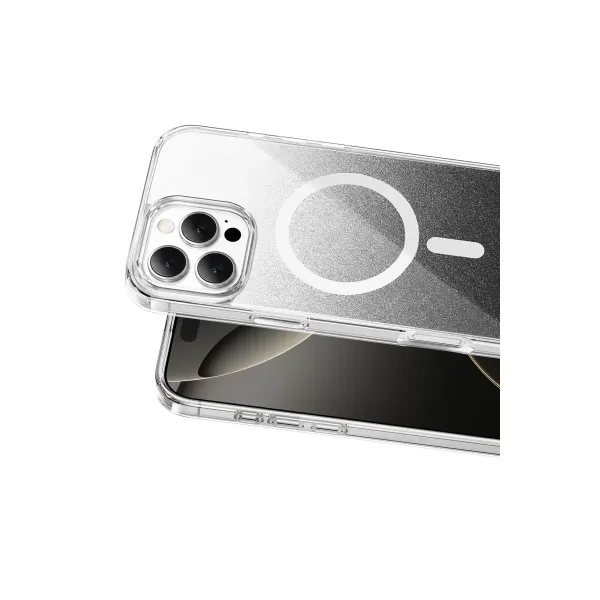 Onegif Apple İphone 16 Pro Max Sora Simli Magsafe Kapak - Siyah