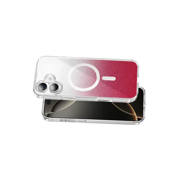 Onegif Apple İphone 17 Sora Simli Magsafe Kapak - Kırmızı