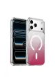 Onegif Apple İphone 17 Pro Sora Simli Magsafe Kapak - Kırmızı