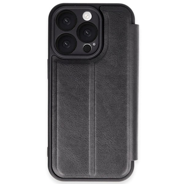 Apple İphone 16 Pro Max Kılıf Flip Cover - Siyah