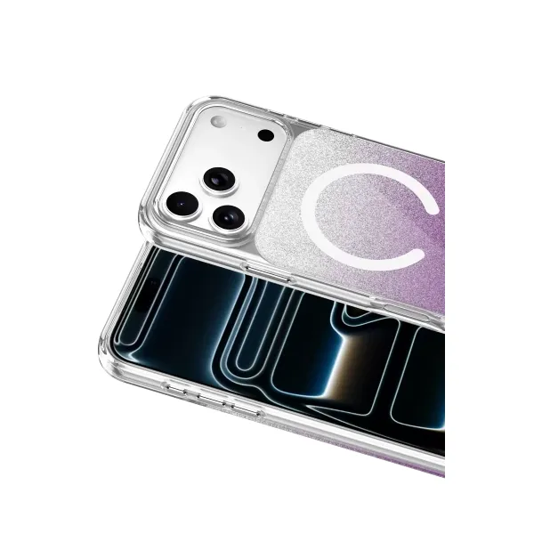 Onegif Apple İphone 17 Pro Sora Simli Magsafe Kapak - Mor