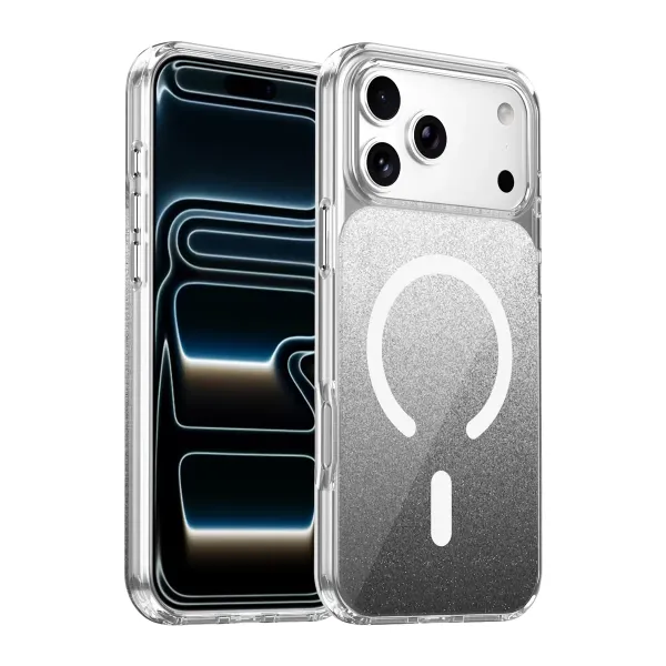 Onegif Apple İphone 17 Pro Sora Simli Magsafe Kapak - Siyah
