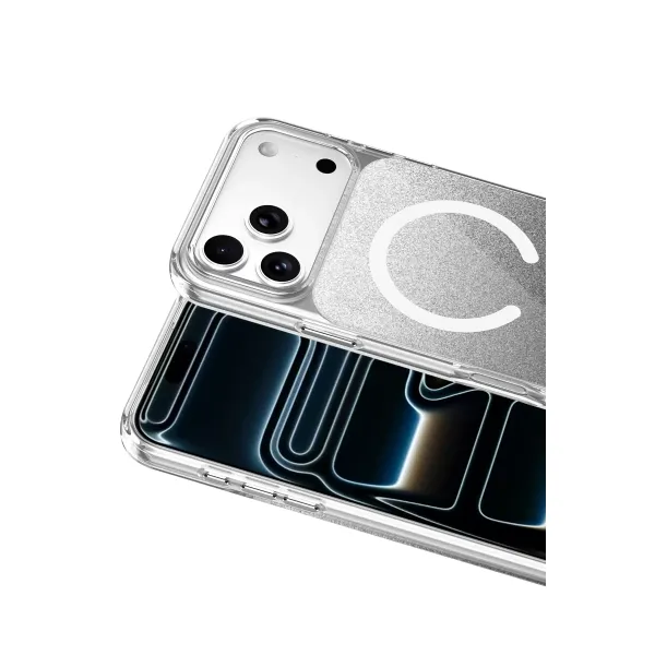 Onegif Apple İphone 17 Pro Sora Simli Magsafe Kapak - Siyah