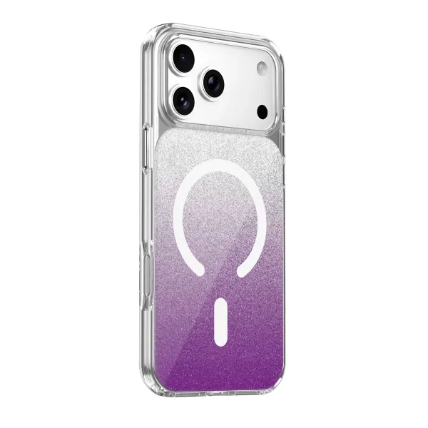 Onegif Apple İphone 17 Pro Max Sora Simli Magsafe Kapak - Mor