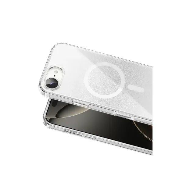 Onegif Apple İphone 17e Sora Simli Magsafe Kapak - Beyaz