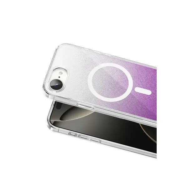 Onegif Apple İphone 17e Sora Simli Magsafe Kapak - Mor