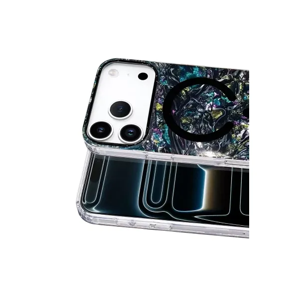 Onegif Apple İphone 17 Pro Max Mila Dalgalı Magsafe Kapak - Lacivert