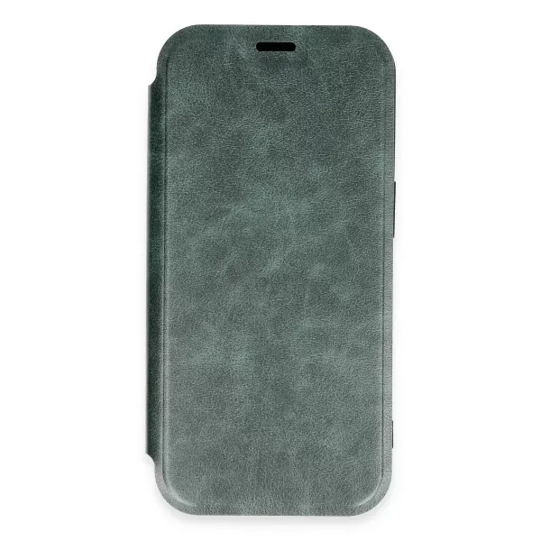 Apple İphone 16 Pro Max Kılıf Flip Cover - Koyu Yeşil