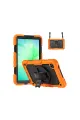 Samsung Galaxy Tab A11 Plus Kılıf Amazing Tablet Kapak - Turuncu