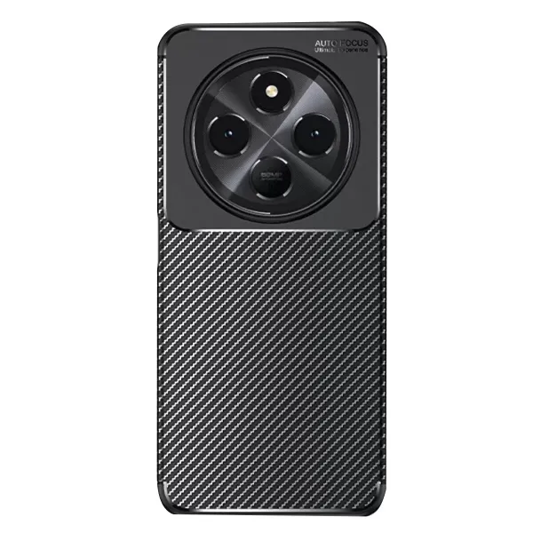Xiaomi Redmi 14c Kılıf Auto Focus Karbon Kapak - Siyah