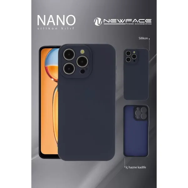 Xiaomi Redmi 13c Kılıf Nano İçi Kadife Silikon - Siyah