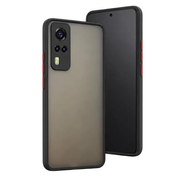 Vivo Y53s Kılıf Montreal Silikon Kapak - Siyah