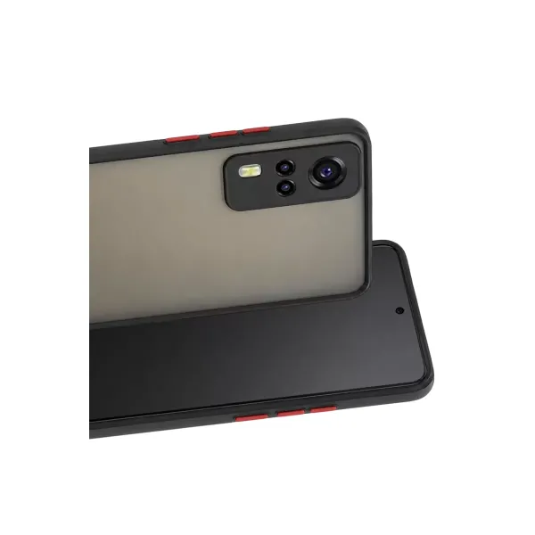 Vivo Y53s Kılıf Montreal Silikon Kapak - Siyah