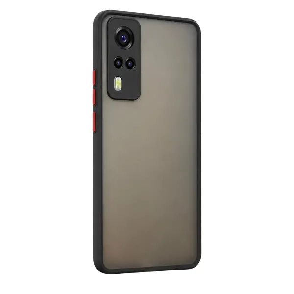 Vivo Y53s Kılıf Montreal Silikon Kapak - Siyah