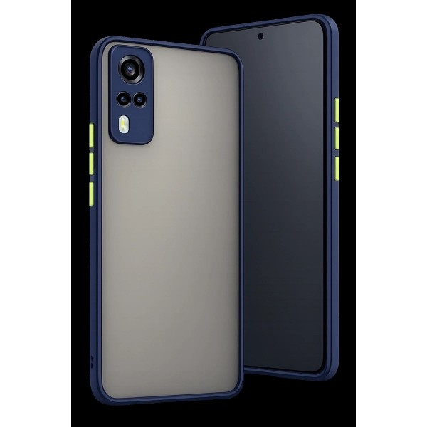 Vivo Y53s Kılıf Montreal Silikon Kapak - Lacivert