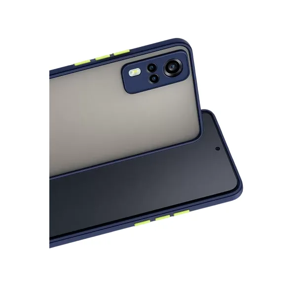Vivo Y53s Kılıf Montreal Silikon Kapak - Lacivert