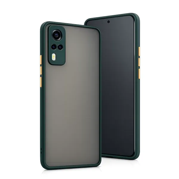 Vivo Y53s Kılıf Montreal Silikon Kapak - Yeşil